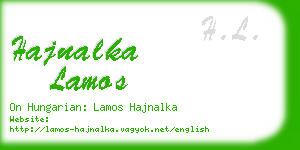 hajnalka lamos business card